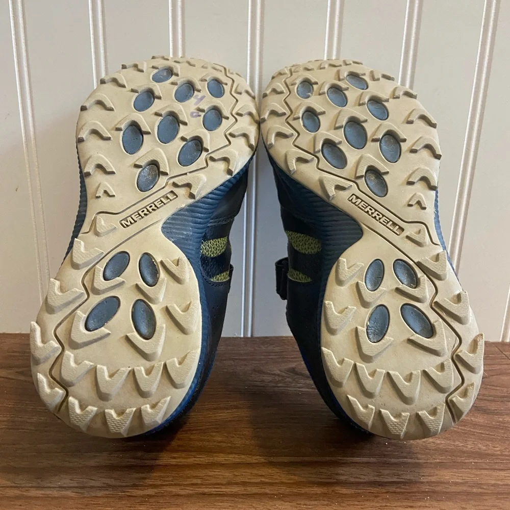Merrell Nova 2 Trail Runner Sneaker Hook & Loop Blue Green Youth 3 - Picture 12 of 12